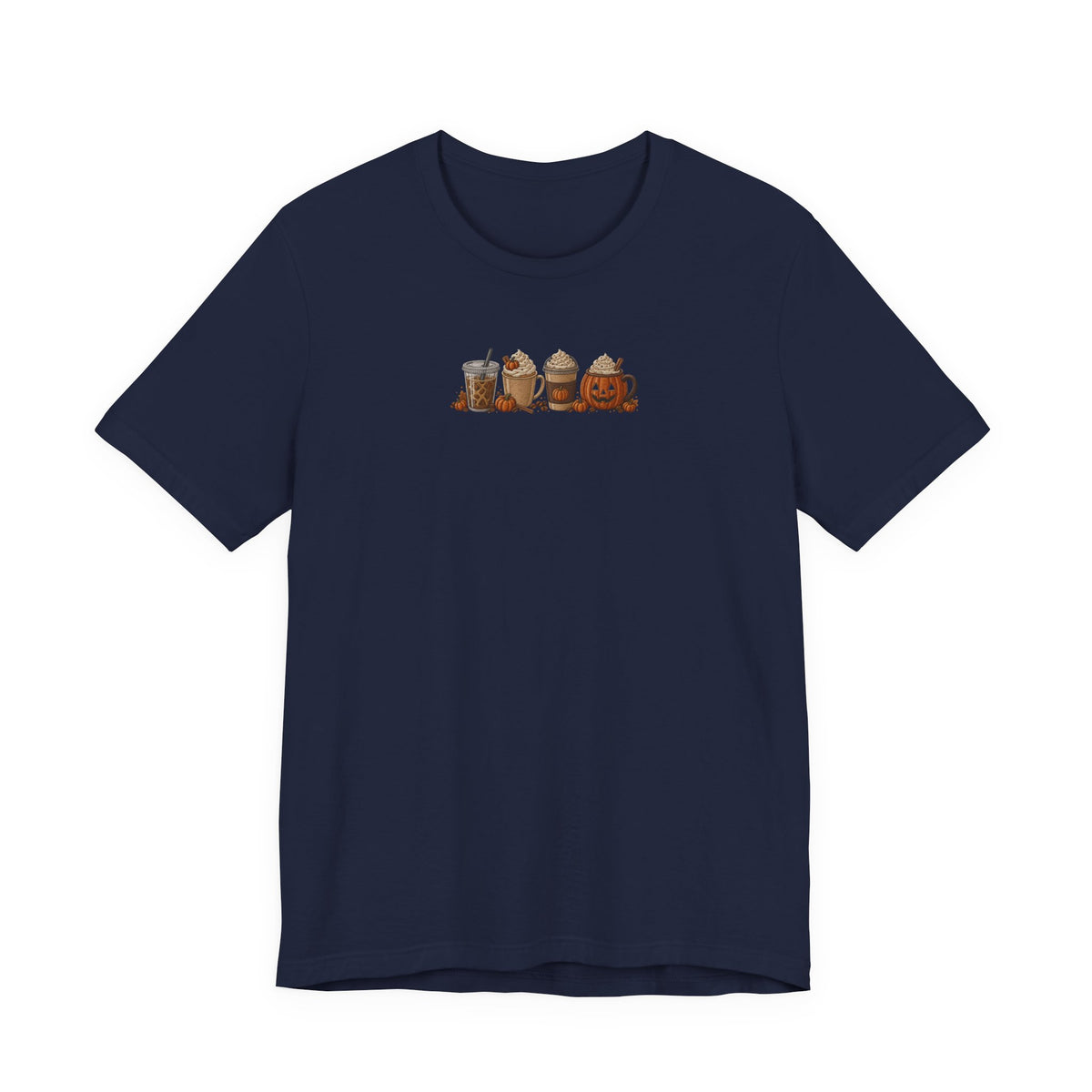 Coffee Crew Cute Graphic Tee — Espresso, Latte & Mocha Cartoon Shirt