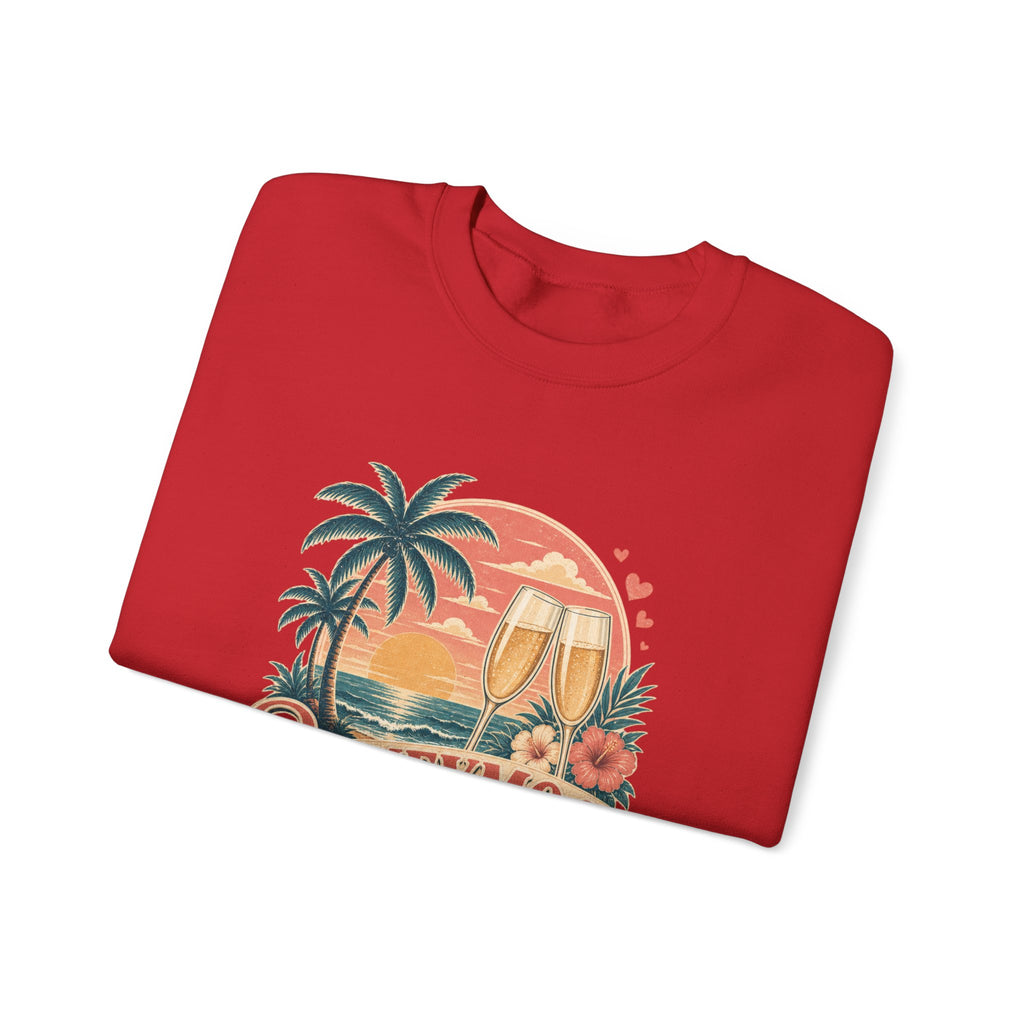 Honeymoon Mode Sweatshirt – Tropical Sunset Couples Crewneck