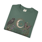 Whisper of the Wild T-Shirt — Moon, Raven & Mushroom Nature Graphic