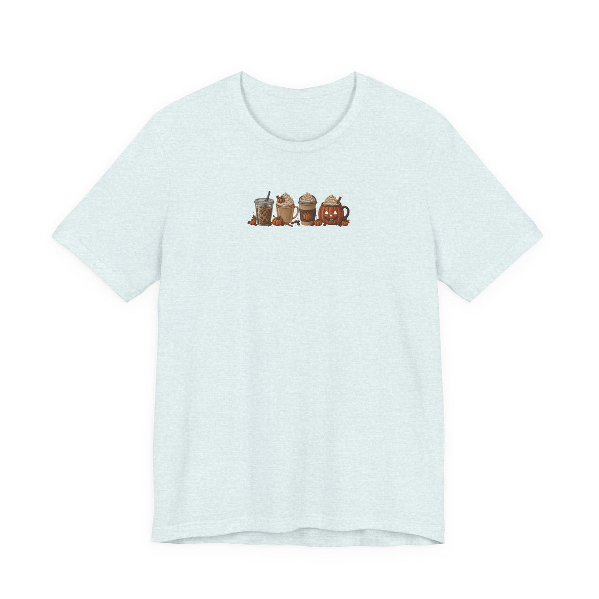 Coffee Crew Cute Graphic Tee — Espresso, Latte & Mocha Cartoon Shirt