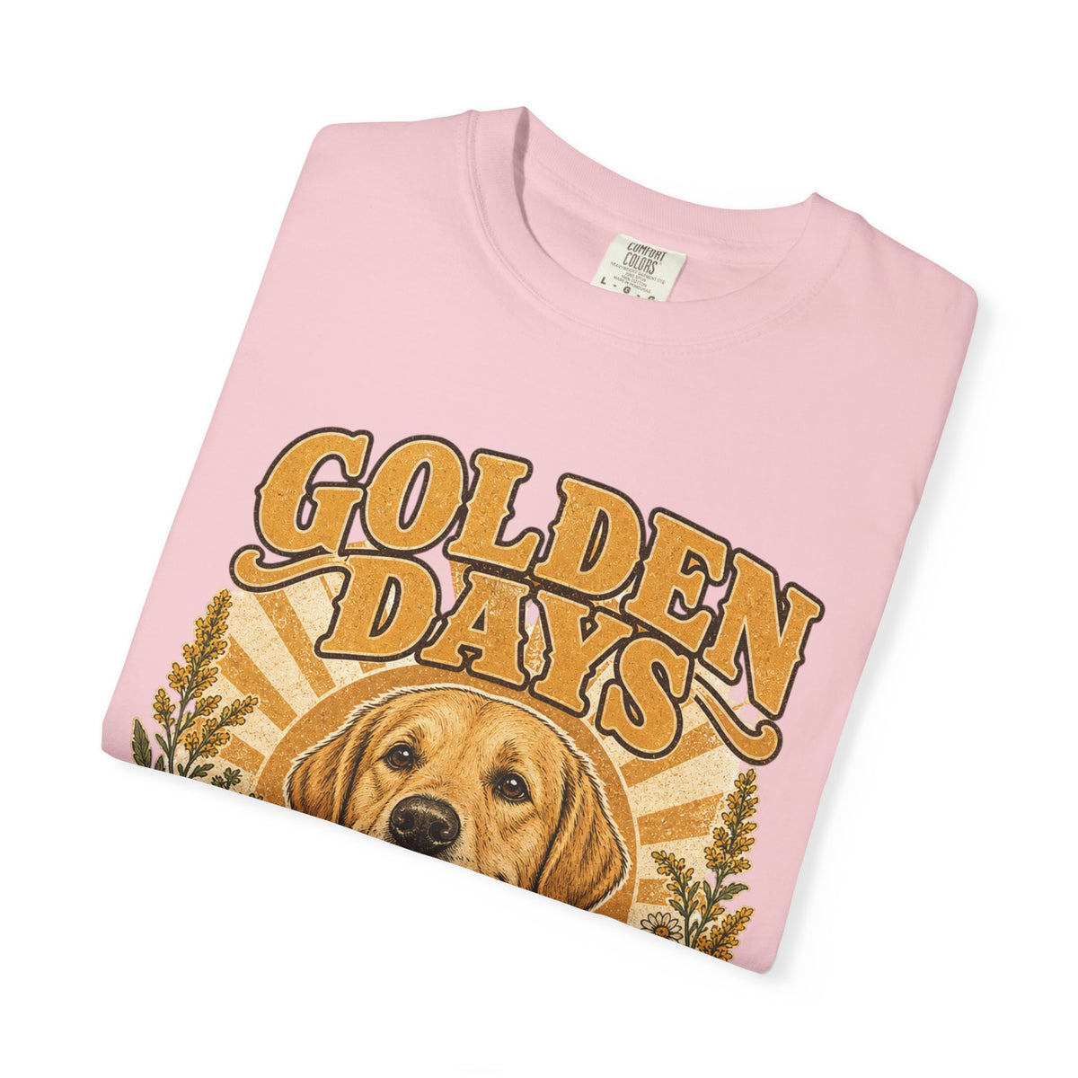 Golden Days Golden Retriever T-Shirt — "Good Dog • Good Life" Graphic Tee