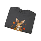 Autumn Bunny Sweatshirt – Cozy Fall Rabbit Holding Coffee