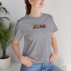 Coffee Crew Cute Graphic Tee — Espresso, Latte & Mocha Cartoon Shirt
