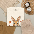 Autumn Bunny Tee — Cozy Fall Rabbit with Scarf & Hot Cocoa