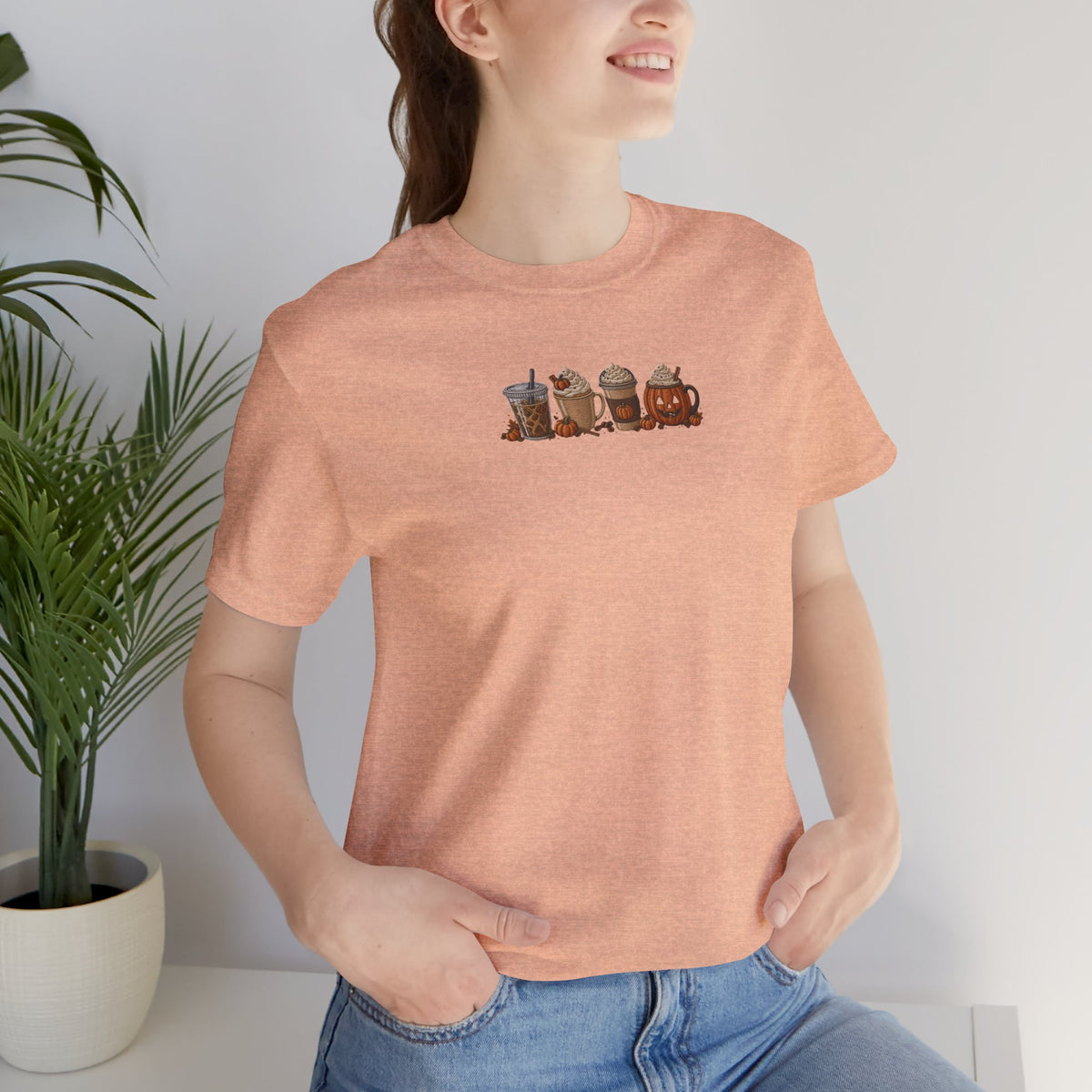 Coffee Crew Cute Graphic Tee — Espresso, Latte & Mocha Cartoon Shirt