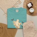 Halloween Ghost in Jack-O'-Lantern T-Shirt