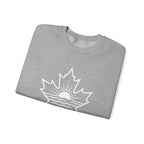 Lake Ontario Crewneck Sweatshirt — Maple Leaf Sunset Lake Design