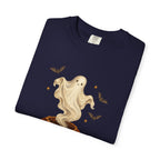 Halloween Ghost in Jack-O'-Lantern T-Shirt