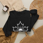 Lake Ontario Crewneck Sweatshirt — Maple Leaf Sunset Lake Design