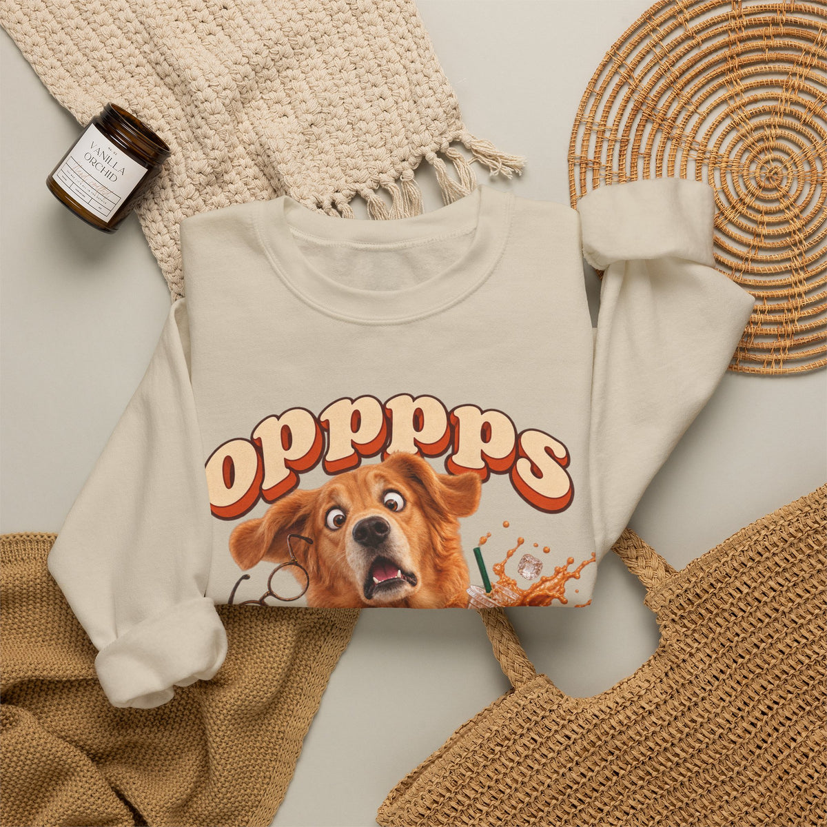 Oops! Puppy Mess Graphic Sweatshirt