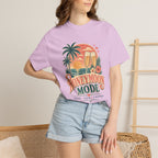 Honeymoon Mode T-Shirt — Tropical Sunset Couple Vacation Tee