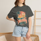 Honeymoon Mode T-Shirt — Tropical Sunset Couple Vacation Tee