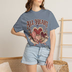 All Heart Vintage Floral Tee — "All Heart" Graphic T-Shirt