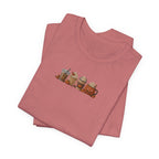 Coffee Crew Cute Graphic Tee — Espresso, Latte & Mocha Cartoon Shirt