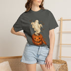 Halloween Ghost in Jack-O'-Lantern T-Shirt