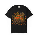T-Shirt „Herbsternte-Wagen“ — Kürbis & Sonnenblume Herbst-T-Shirt