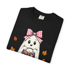 Cute Halloween Ghost T-Shirt — Trick-or-Treat Pumpkin & Bats