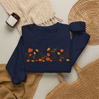 Herbst-Sweatshirt mit schwarzem Katzen-Motiv