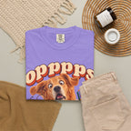 Oops Puppy T-Shirt — Cute Dog Spilling Coffee Graphic Tee