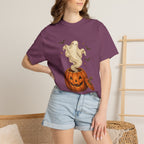 Halloween Ghost in Jack-O'-Lantern T-Shirt