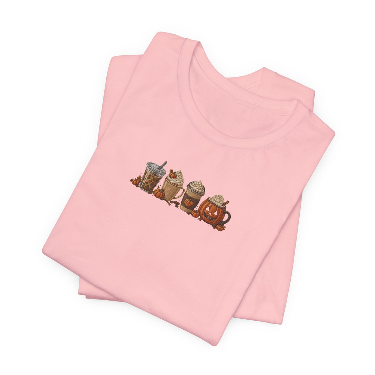 Coffee Crew Cute Graphic Tee — Espresso, Latte & Mocha Cartoon Shirt