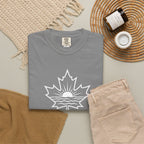 Lake Ontario T-Shirt — Retro Maple Leaf Sunset Graphic