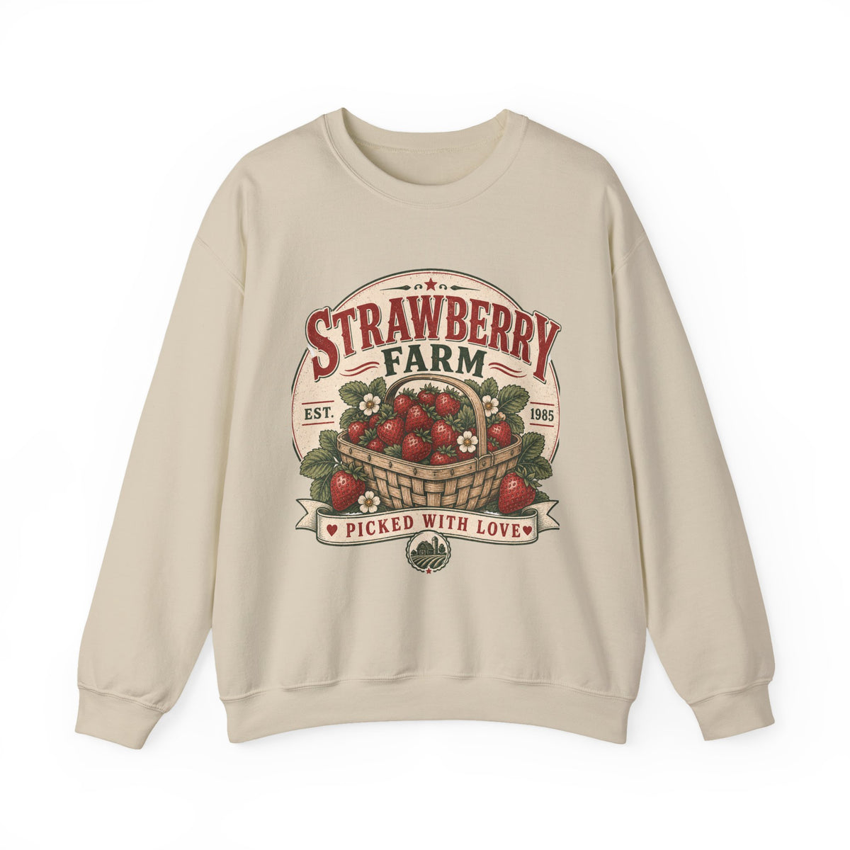 Strawberry Farm 'Picked With Love' Crewneck Sweatshirt