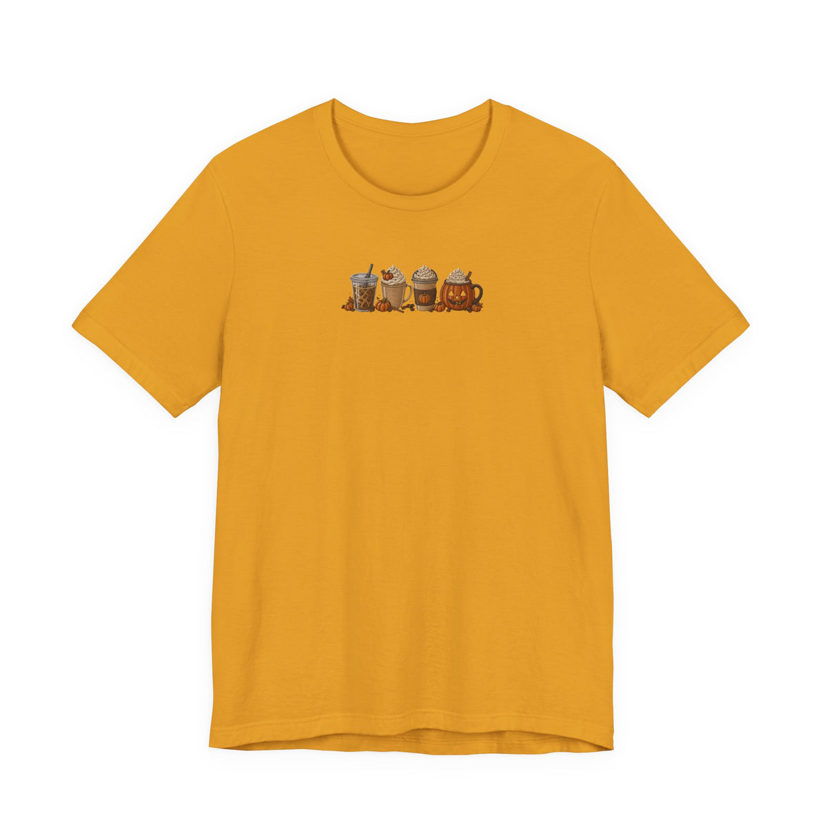 Coffee Crew Cute Graphic Tee — Espresso, Latte & Mocha Cartoon Shirt