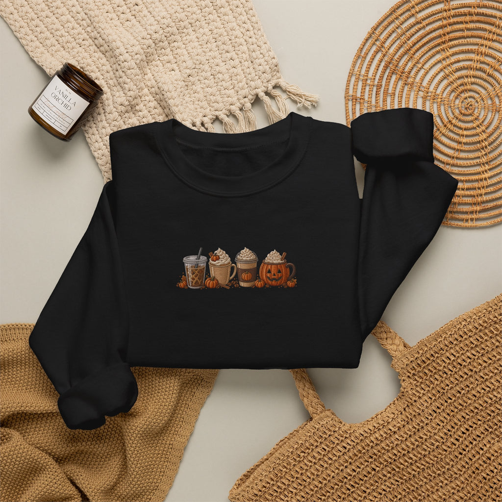 Cozy Camping Crewneck Sweatshirt — Niedliches Cartoon-Lagerfeuer-Freunde-Design