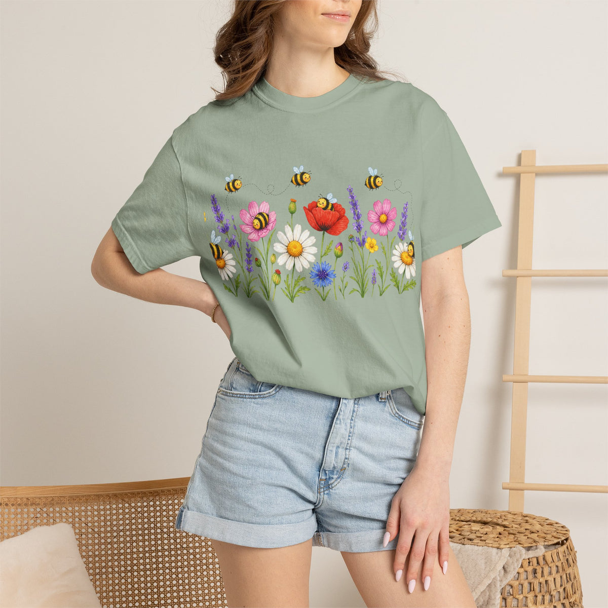 Wildflower Bee Garden T-Shirt