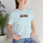 Coffee Crew Cute Graphic Tee — Espresso, Latte & Mocha Cartoon Shirt
