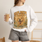 Sweatshirt — "Golden Days: Good Dog • Good Life" Retro Golden Retriever Crewneck