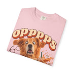 Oops Puppy T-Shirt — Cute Dog Spilling Coffee Graphic Tee