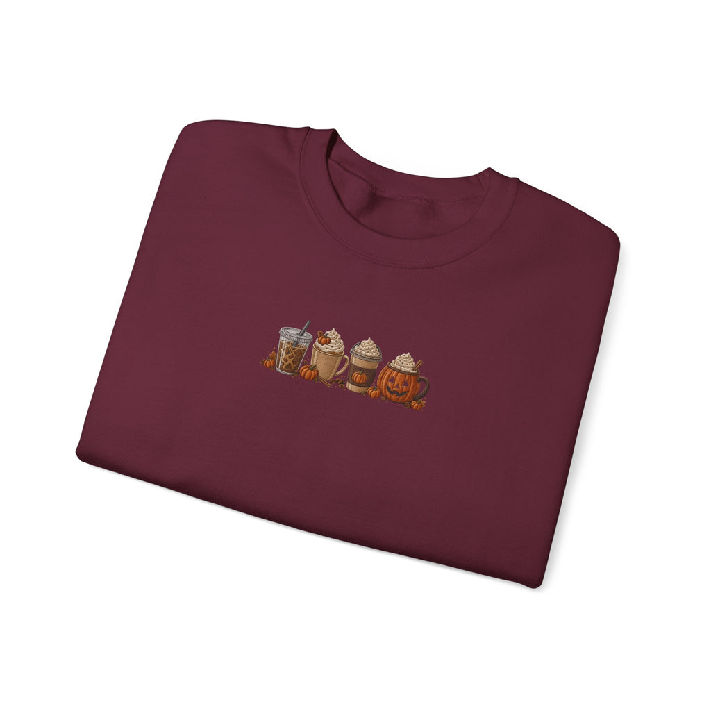 Cozy Camping Crewneck Sweatshirt — Niedliches Cartoon-Lagerfeuer-Freunde-Design