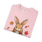 Autumn Bunny Tee — Cozy Fall Rabbit with Scarf & Hot Cocoa