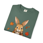 Autumn Bunny Tee — Cozy Fall Rabbit with Scarf & Hot Cocoa