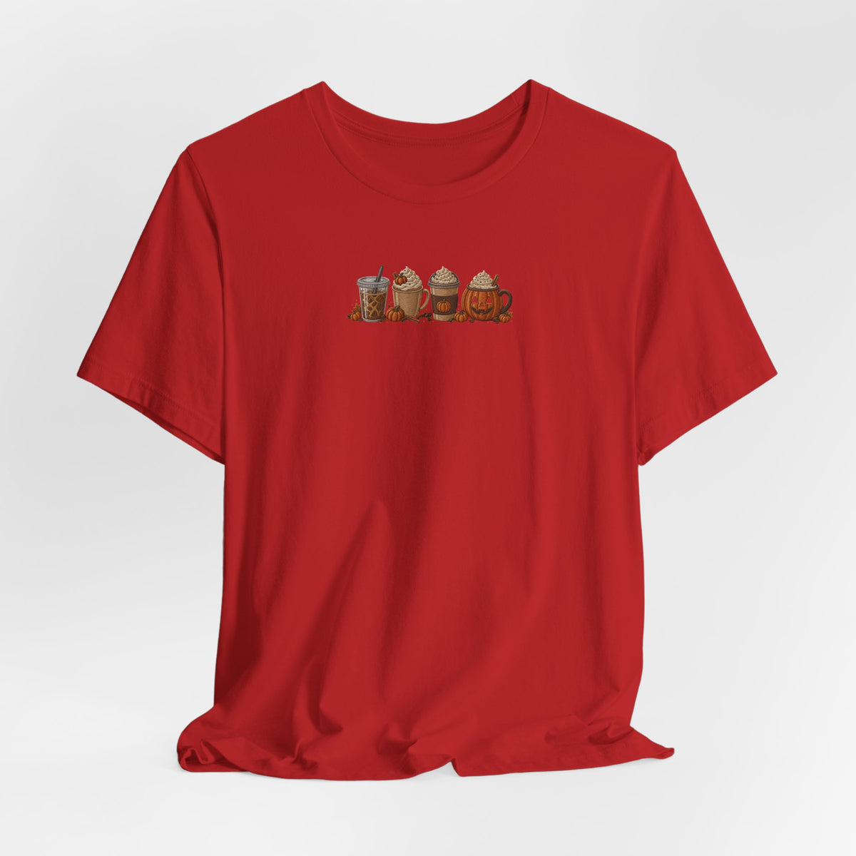 Coffee Crew Cute Graphic Tee — Espresso, Latte & Mocha Cartoon Shirt