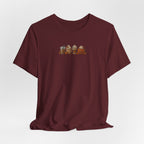 Coffee Crew Cute Graphic Tee — Espresso, Latte & Mocha Cartoon Shirt