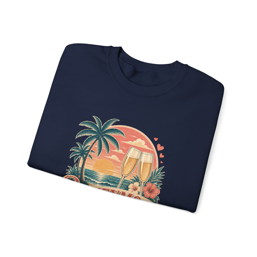 Honeymoon Mode Sweatshirt – Tropical Sunset Couples Crewneck