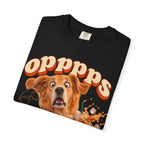 Oops Puppy T-Shirt — Cute Dog Spilling Coffee Graphic Tee