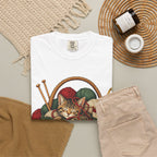 Cat in Yarn Basket T‑Shirt — Cozy Holiday Knitting Cat Tee