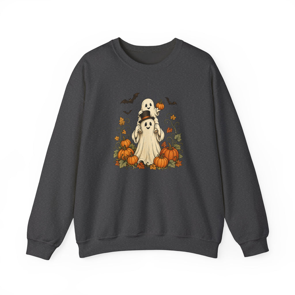 Halloween Pumpkin Ghost Crewneck Sweatshirt