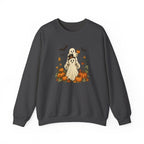 Halloween Pumpkin Ghost Crewneck Sweatshirt
