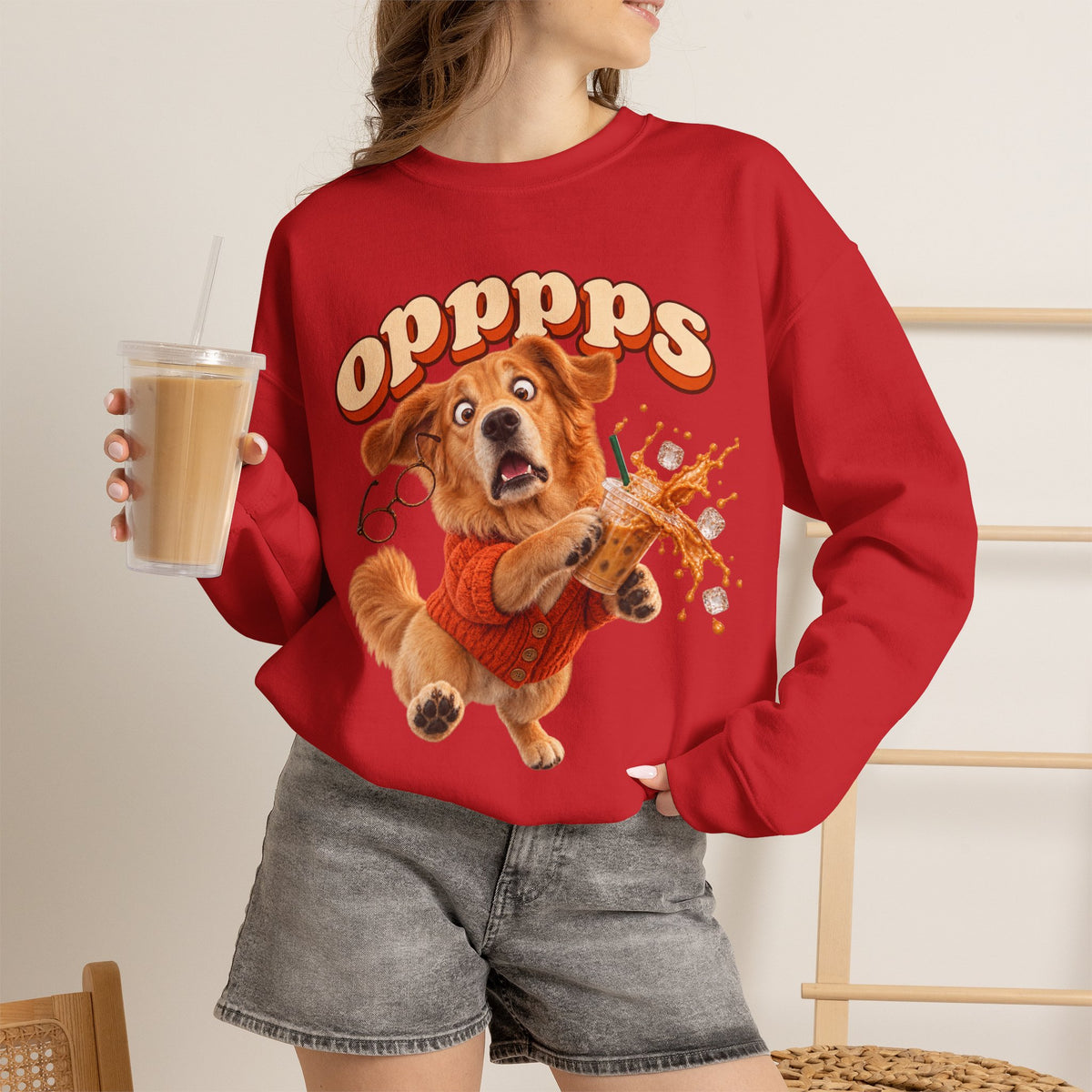 Oops! Puppy Mess Graphic Sweatshirt