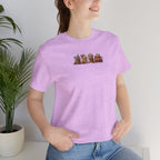 Coffee Crew Cute Graphic Tee — Espresso, Latte & Mocha Cartoon Shirt
