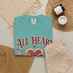 All Heart Vintage Floral Tee — "All Heart" Graphic T-Shirt