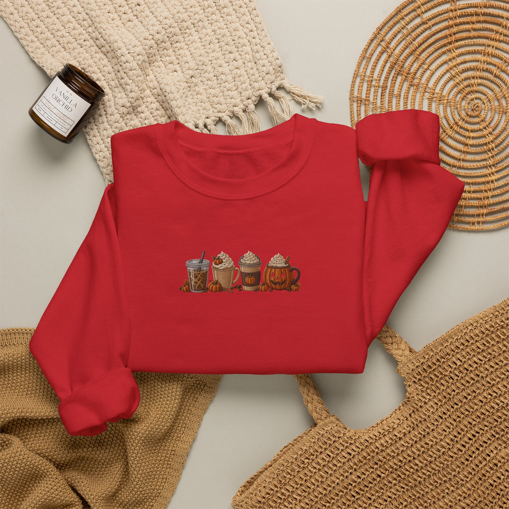 Cozy Camping Crewneck Sweatshirt — Niedliches Cartoon-Lagerfeuer-Freunde-Design