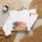 Honeymoon Mode Sweatshirt – Tropical Sunset Couples Crewneck