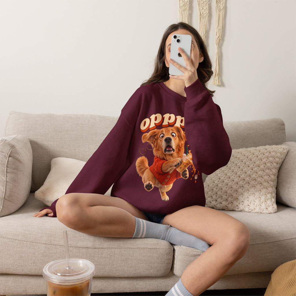 Oops! Puppy Mess Graphic Sweatshirt