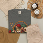 Cat in Yarn Basket T‑Shirt — Cozy Holiday Knitting Cat Tee